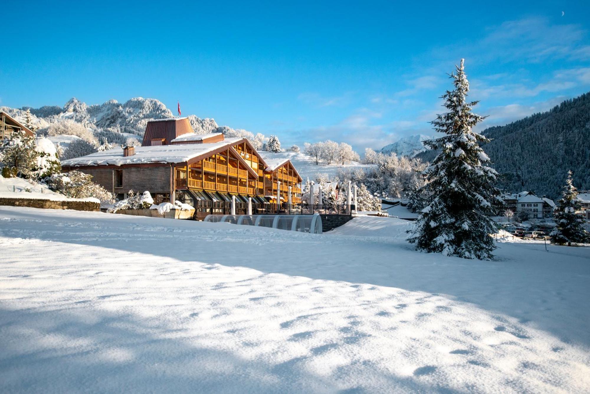 Hotel Cailler & Bains De La Gruyere Charmey Exterior photo